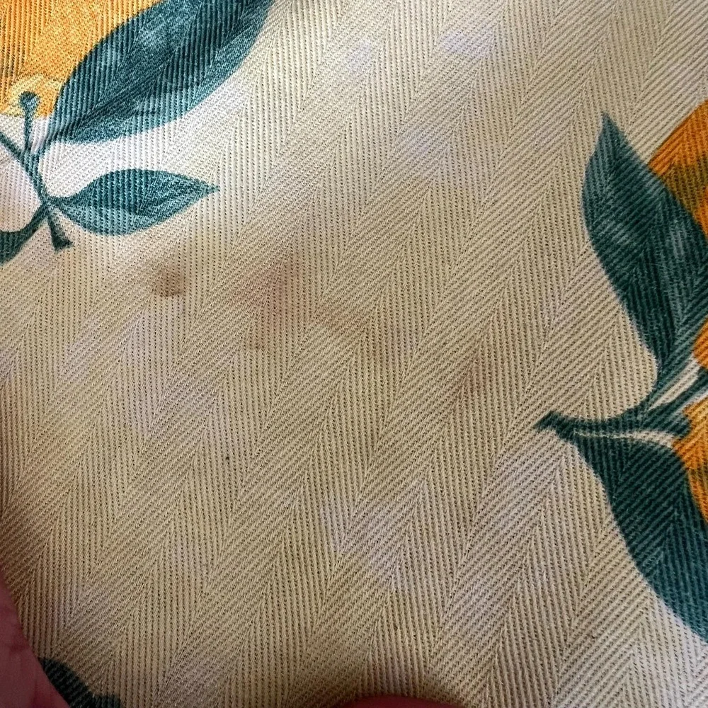 Italian Lemon Tablecloth Mediterranean Cotton Tablecloth 67x122 Made In Italy**